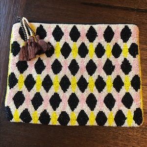 EUC Anthropologie Jasper & Jeera Beaded Clutch